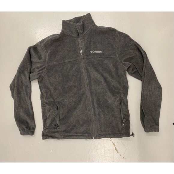 Columbia Sportswear Gray Fleece Zip-Up, Men's Size Large - Picture 1 of 10